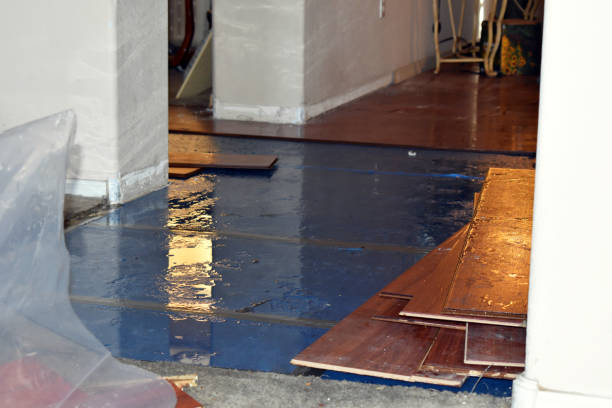 Professional Flood Cleanup technician working in Albion, ME